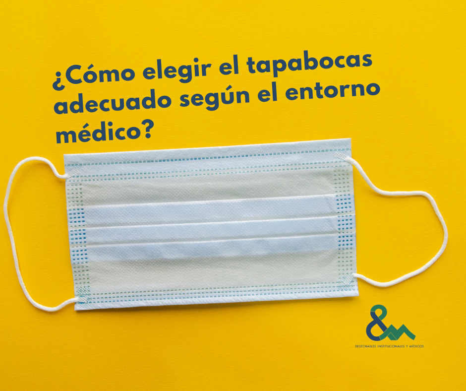 ¿Cómo elegir el tapabocas adecuado según el entorno médico?