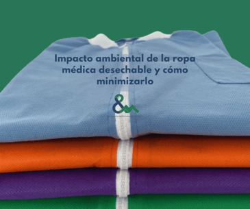 Impacto ambiental de la ropa médica desechable y cómo minimizarlo.